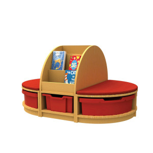 Book & Seat Storage Island