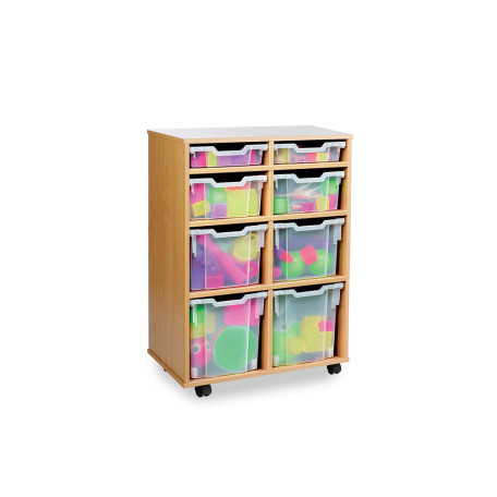 VARIETY MOBILE 8 CLEAR TRAY STORAGE UNIT